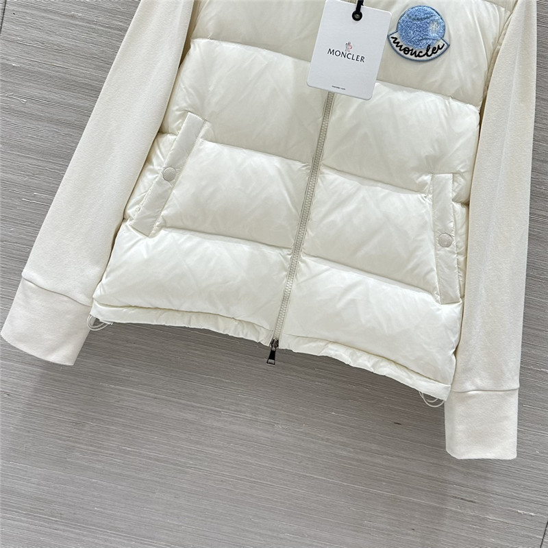 Moncler sweatshirt knitted patchwork down jacket replicas clothes