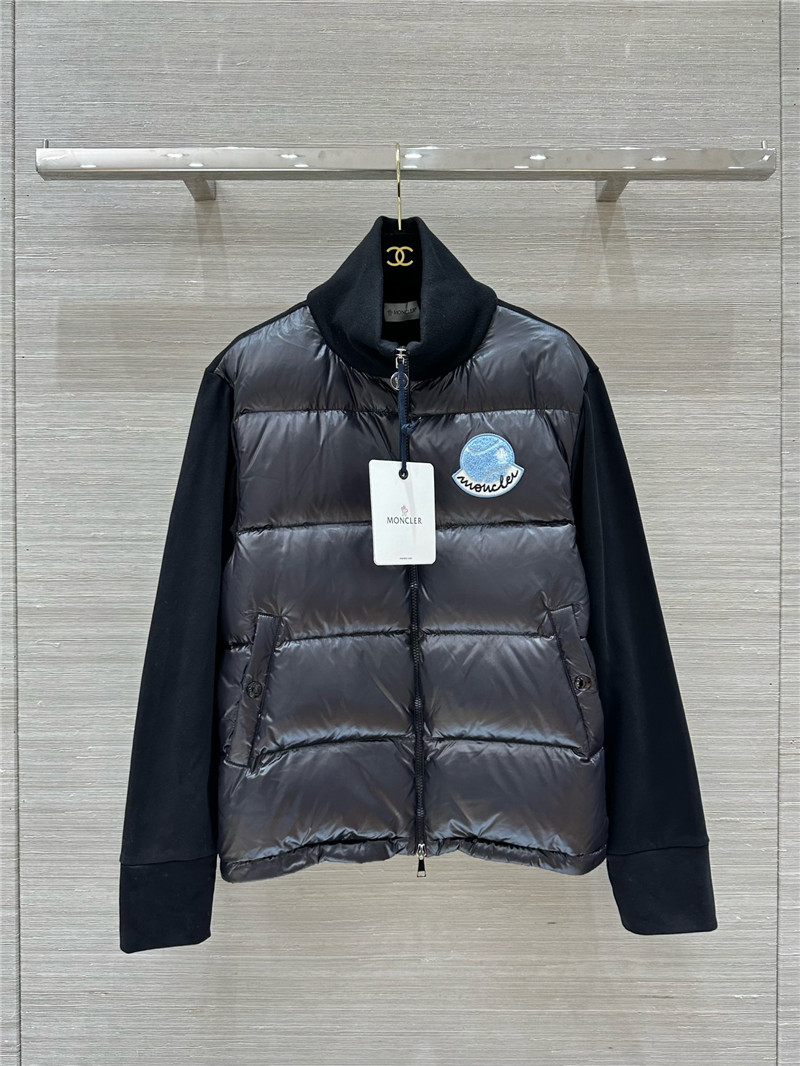 Moncler sweatshirt knitted patchwork down jacket replicas clothes