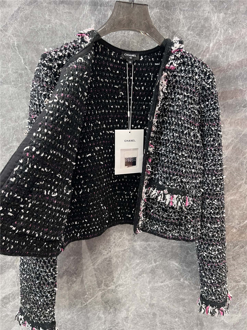 Ch**el tweed knitted cardigan small coat replica clothes