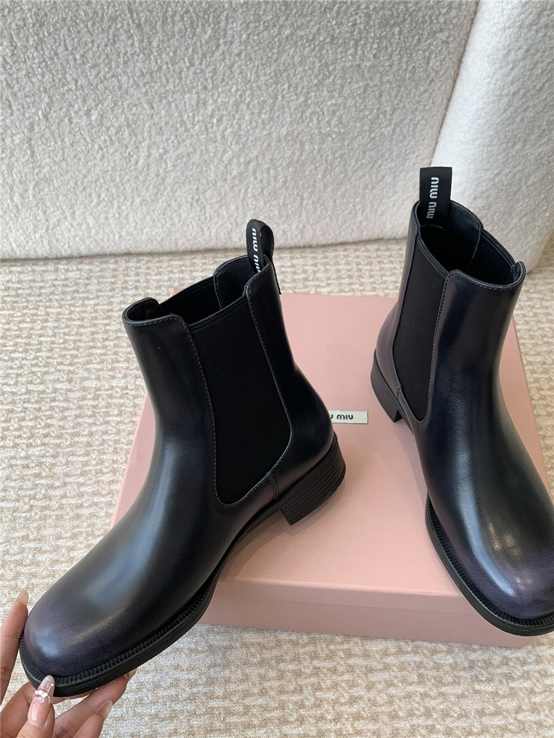 Miu Miu Flat Chelsea Boots