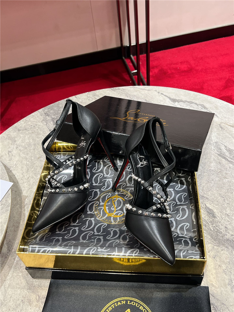 Chr1st1an louboutin tatooshka spikes pump black