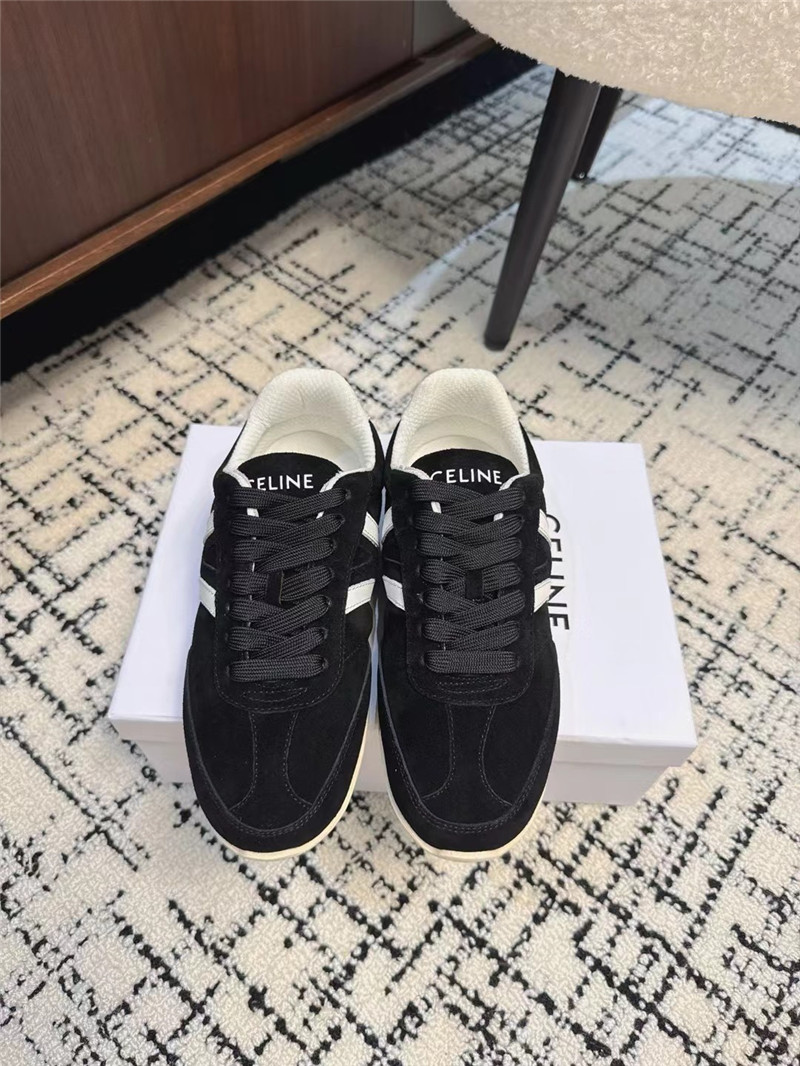 Ce1i*e black suede sneakers