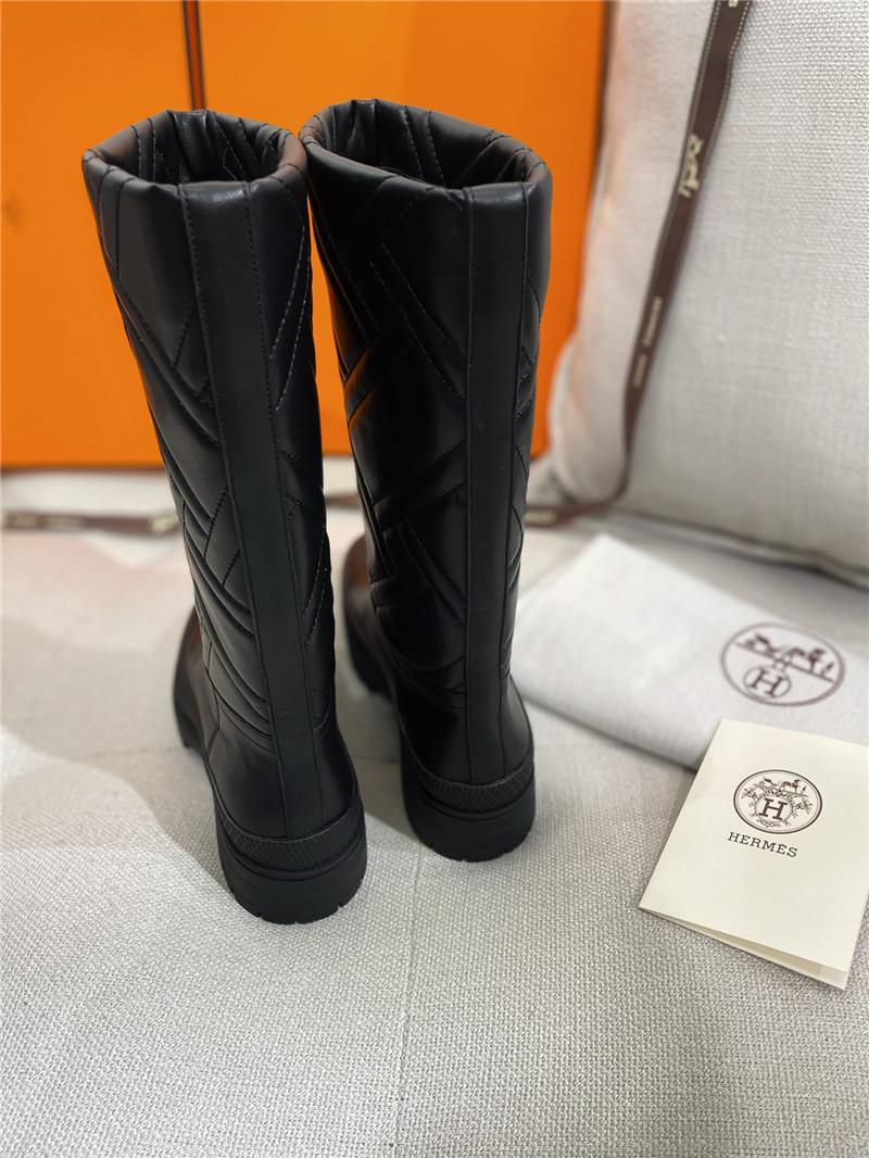 H**me5 fuji knee high boot in black