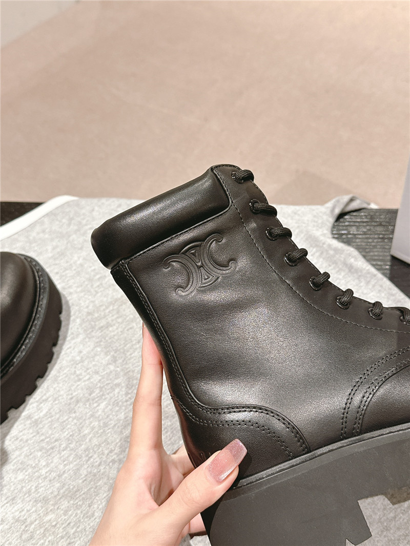Ce1i*e triomphe rangers lace-up boots in black
