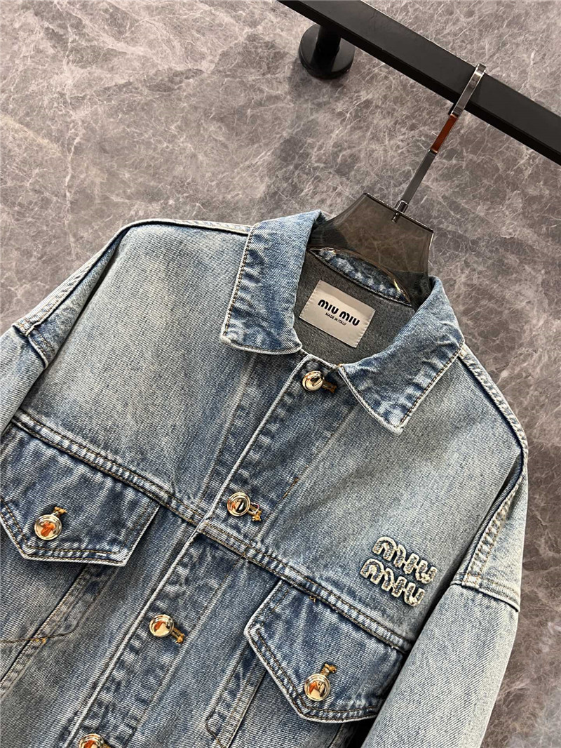 M1um1u denim jacket