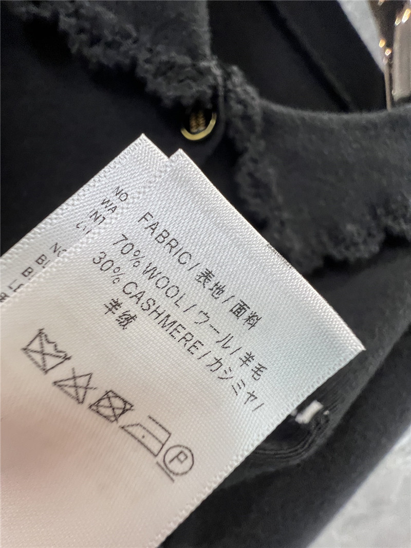 Miu Miu Logo-Intarsia Lace Lapel Cardigan in Black