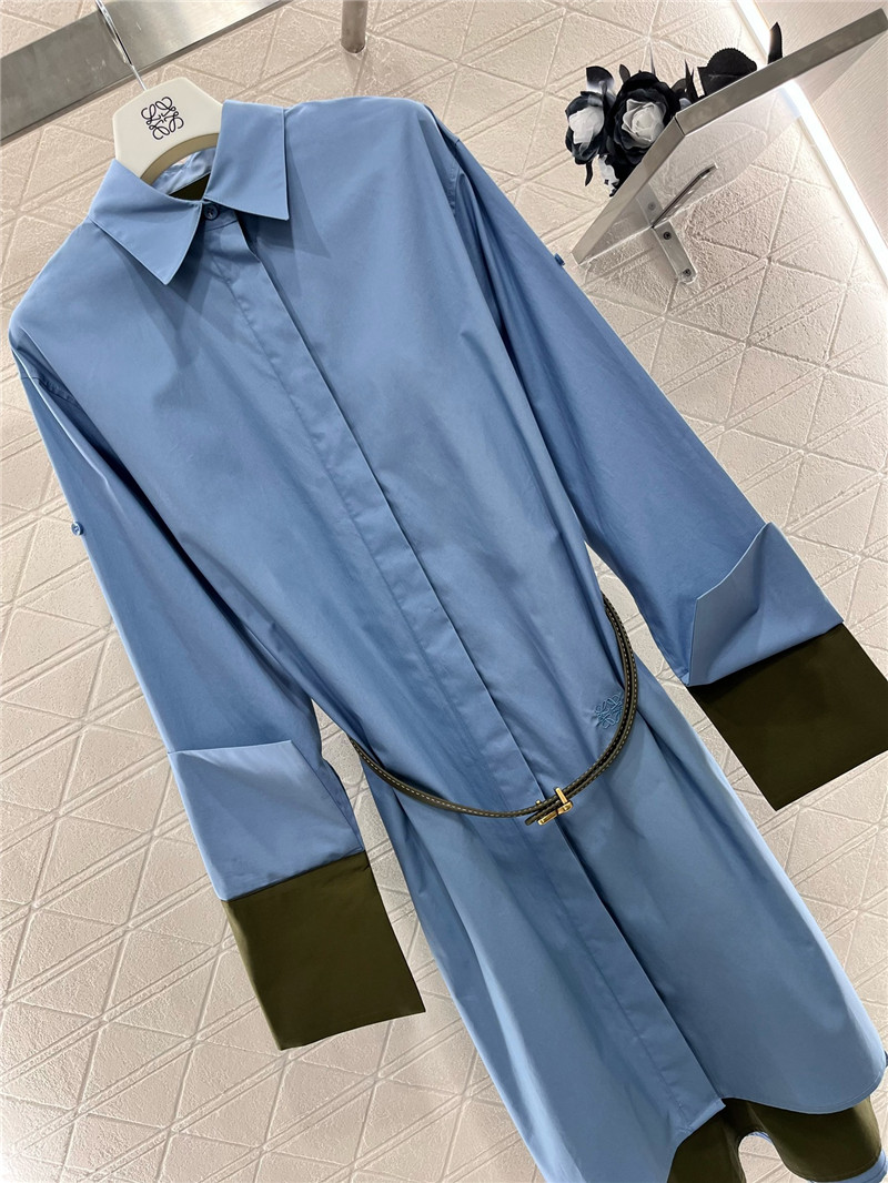 L0ew* belted shirt dress