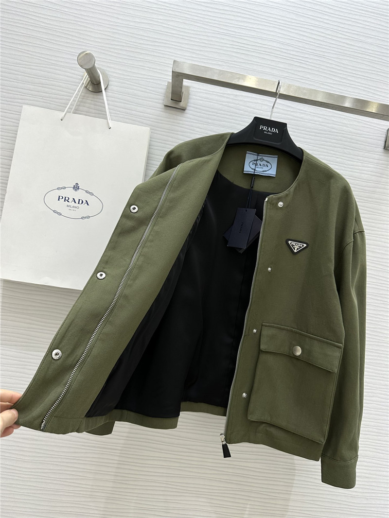 Pra*a crew neck jacket