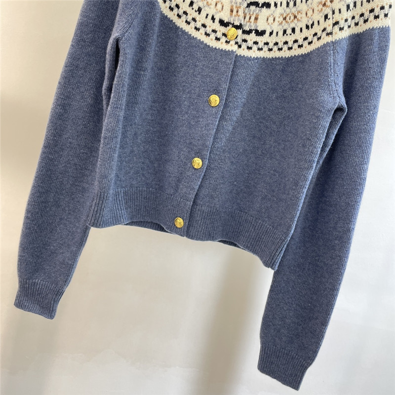 Ce1i*e triomphe fair isle cardigan blue