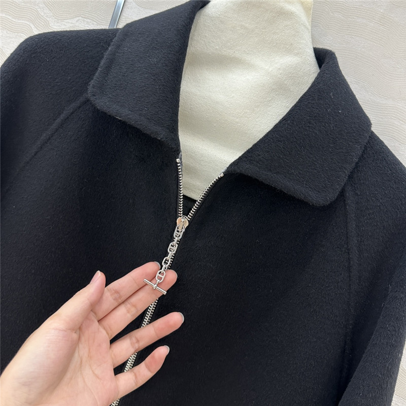 H**me5 cashmere jacquard coat