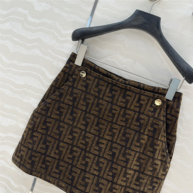 F**di monogram skirt