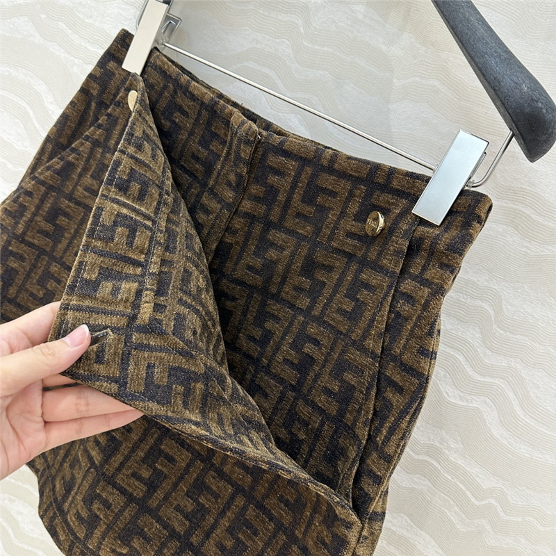 F**di monogram skirt