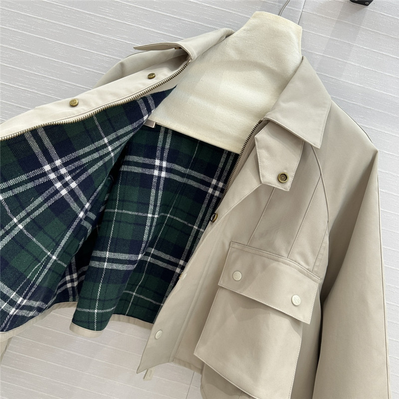 L0ew* khaki trench coat