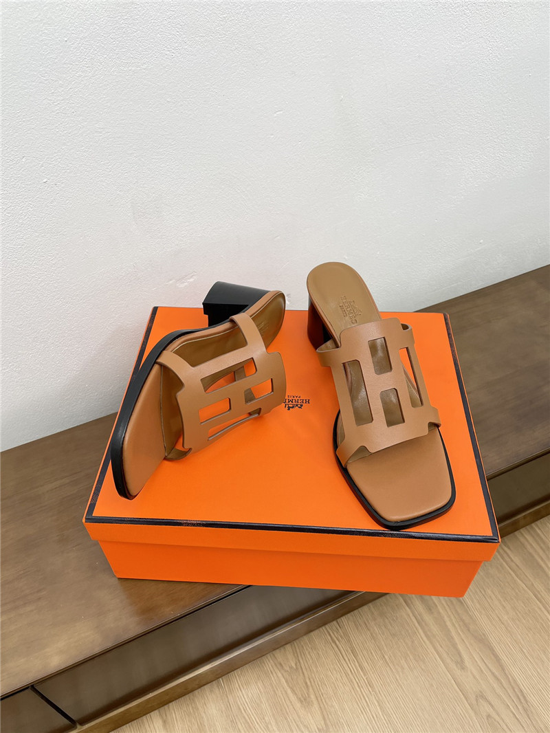 H**me5 izzy 60 sandals in brown calfskin