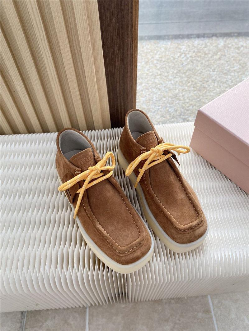 Miu Miu Suede Leather Loafers