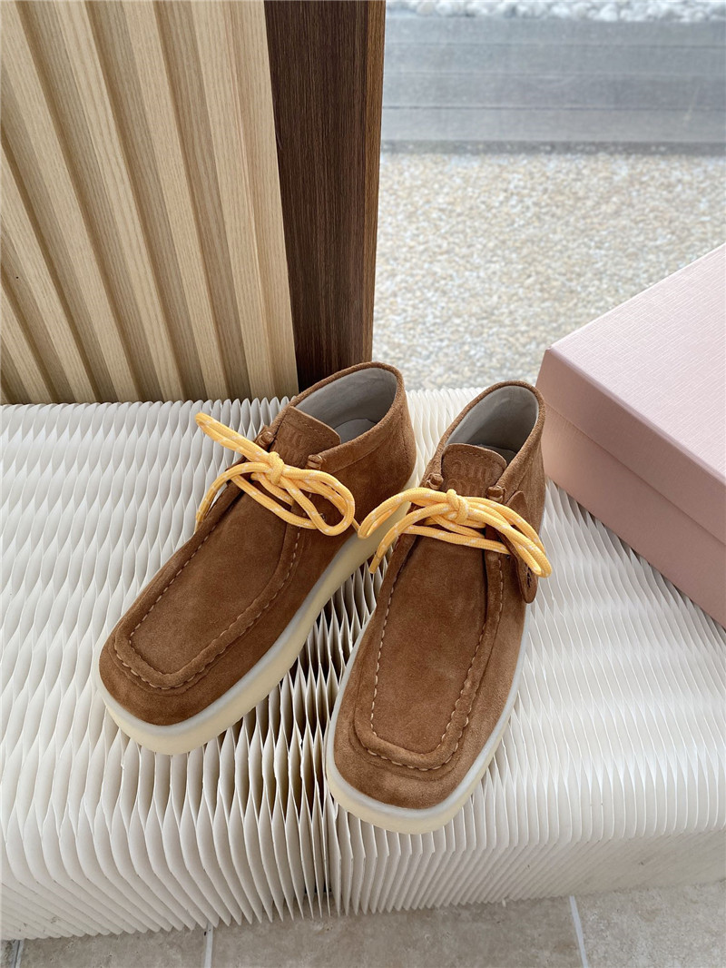 Miu Miu Suede Leather Loafers