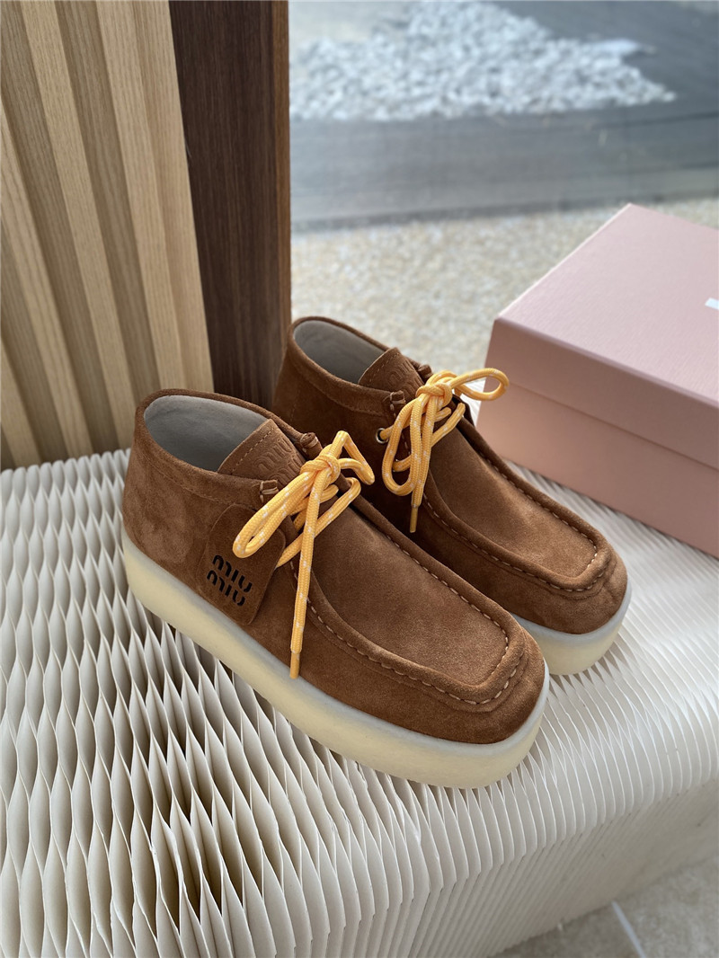 Miu Miu Suede Leather Loafers