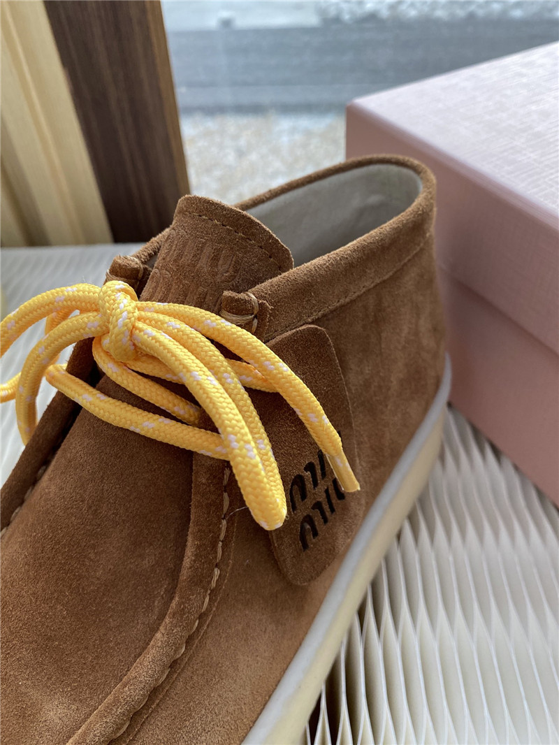 Miu Miu Suede Leather Loafers