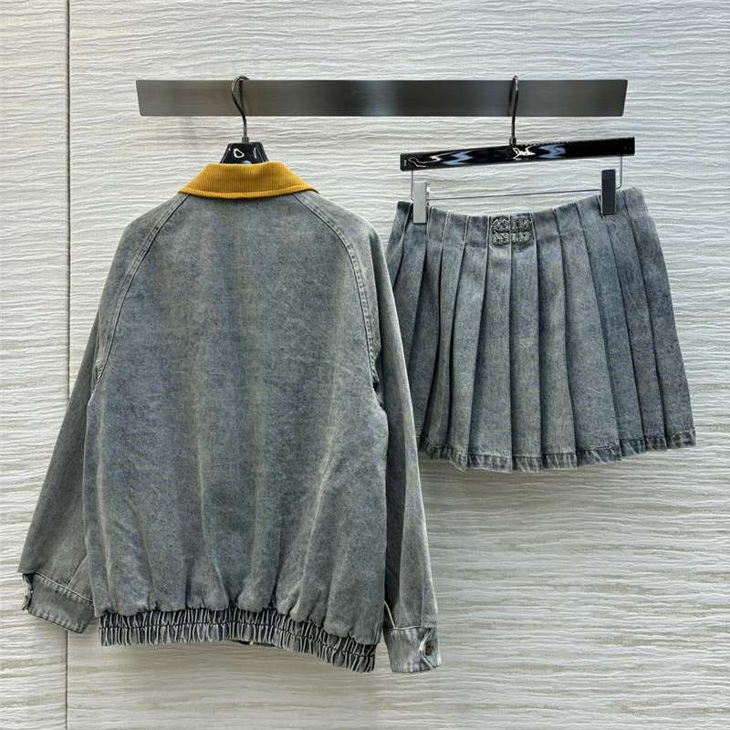 M1um1u denim suit