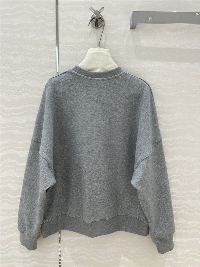 Gvc*1 logo-embossed gray sweatshirt