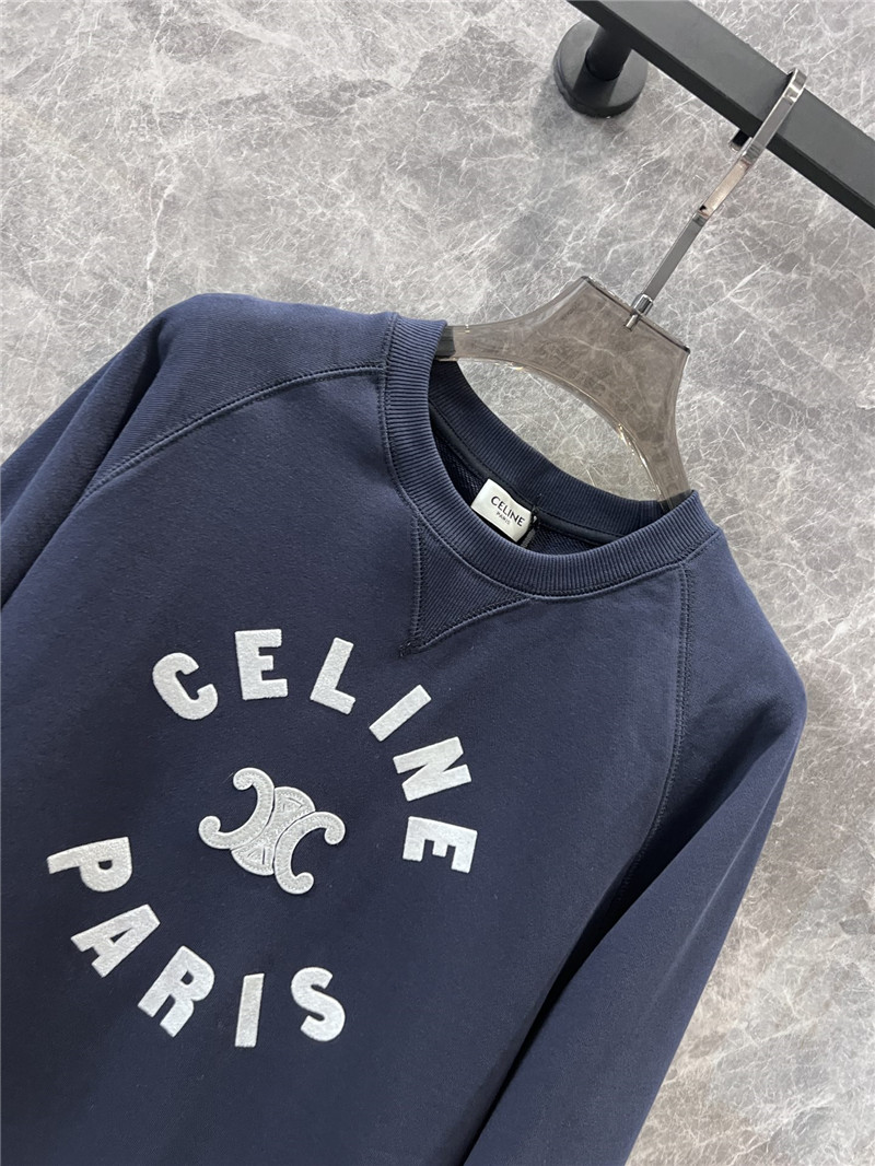 Ce1i*e triomphe fleece sweatshirt navy