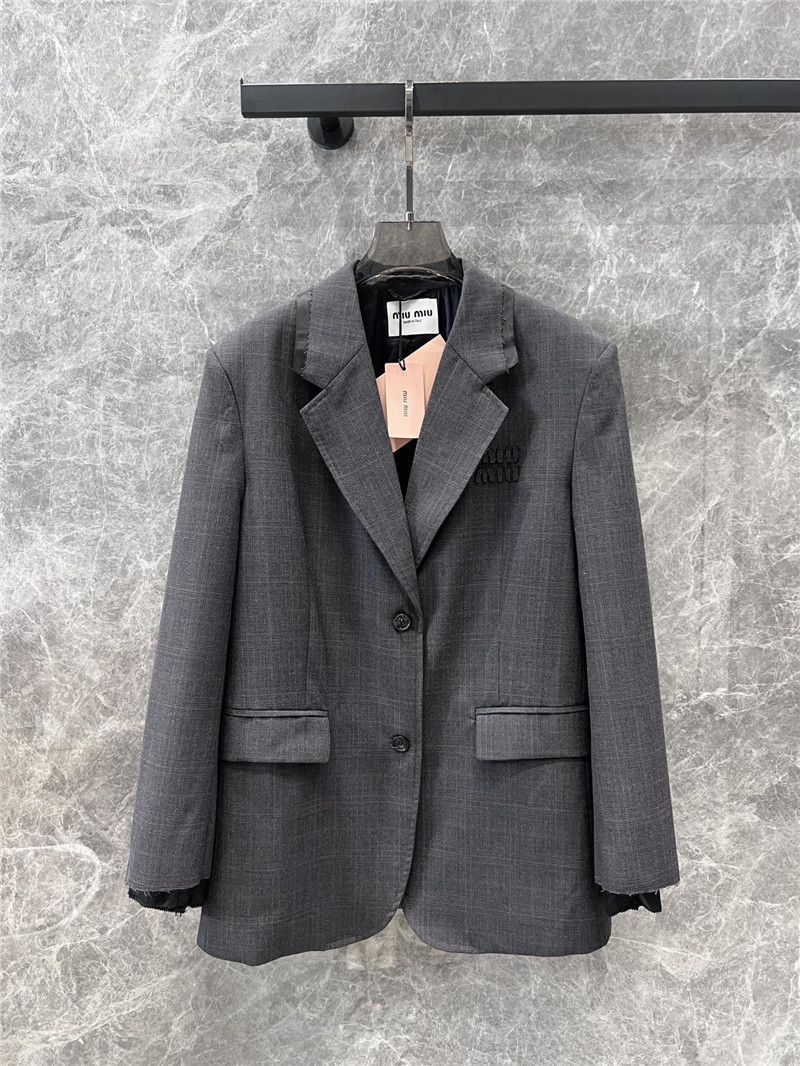 M1um1u wool suit jacket