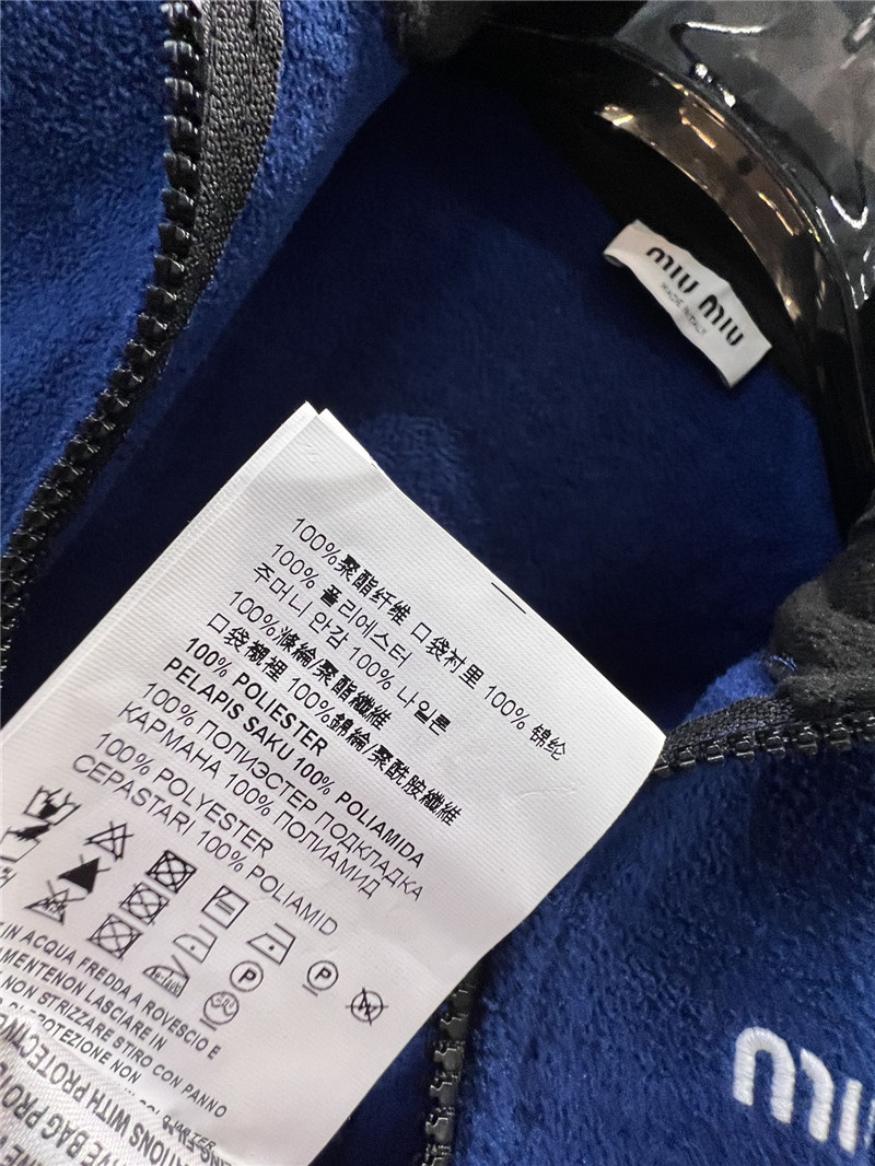 M1um1u zipper short jacket