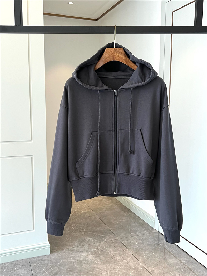 acne studios hooded zip-up sweatshirt