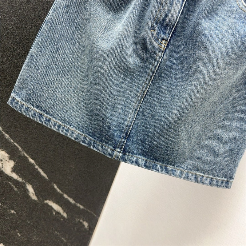 Givenchy denim skirt with metal chain