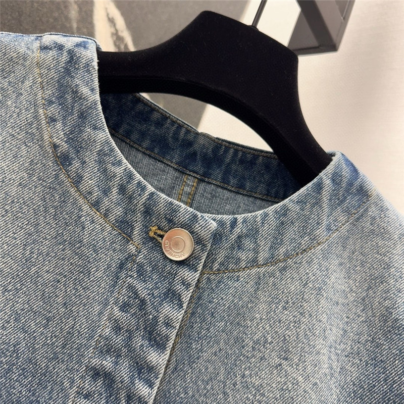 Givenchy denim crew neck jacket