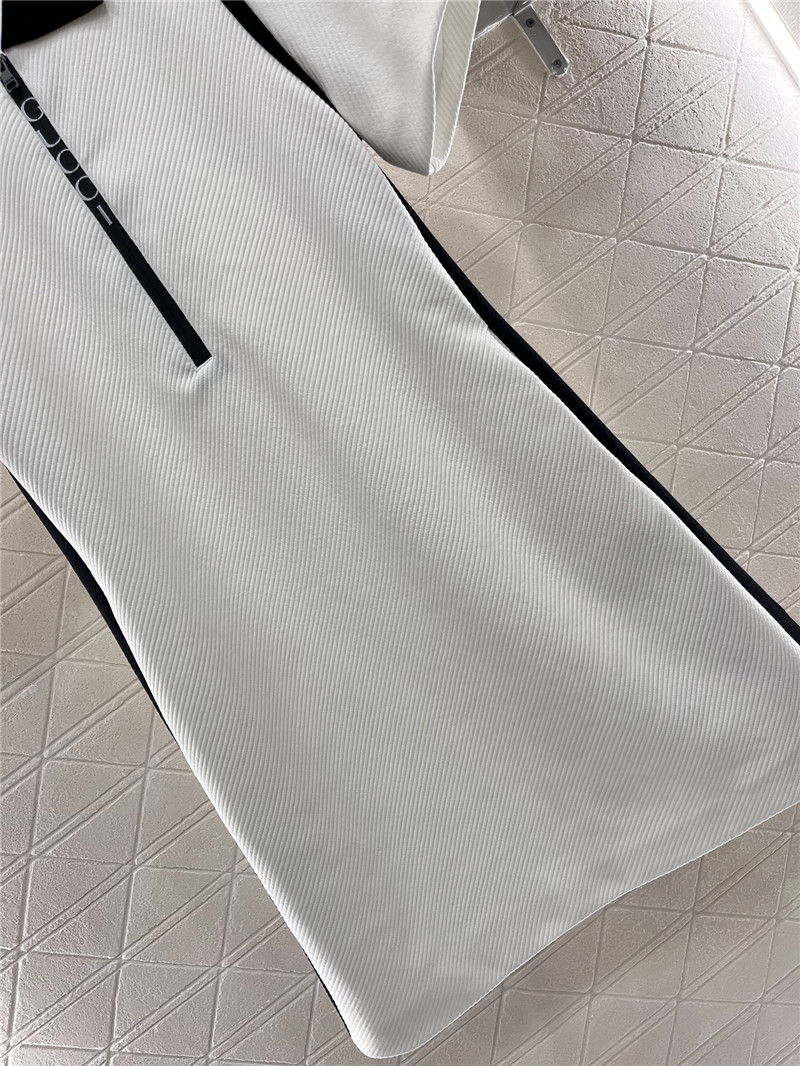 Gvc*1 lapel knitted polo dress