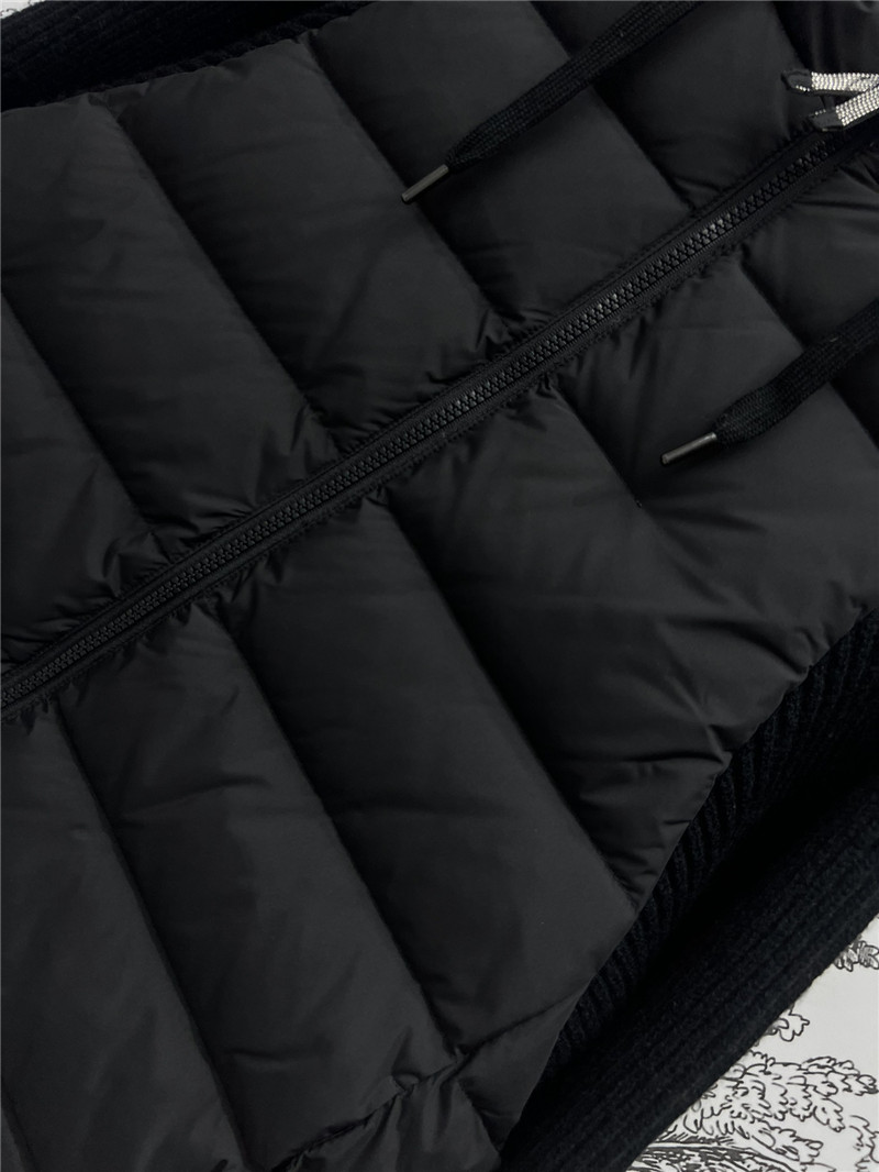 BC long-sleeved knitted down jacket