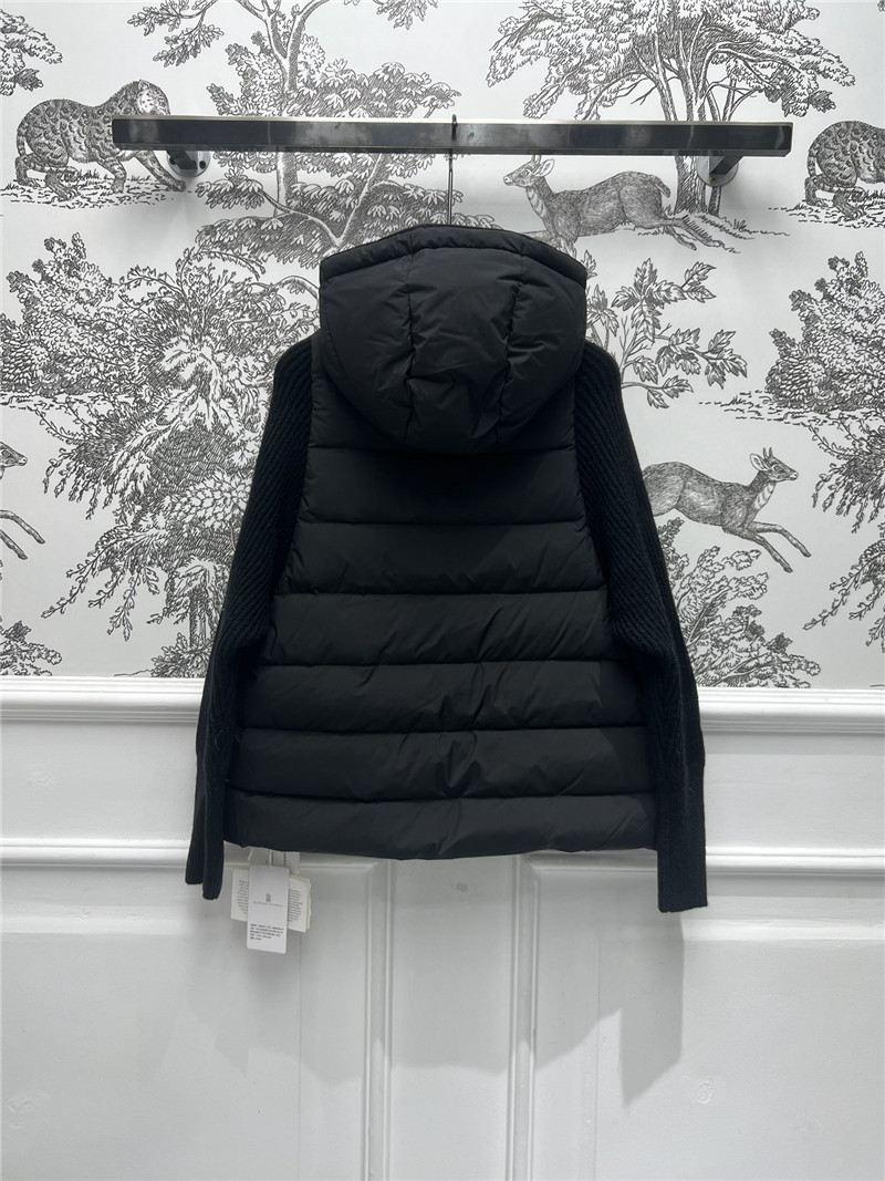 BC long-sleeved knitted down jacket