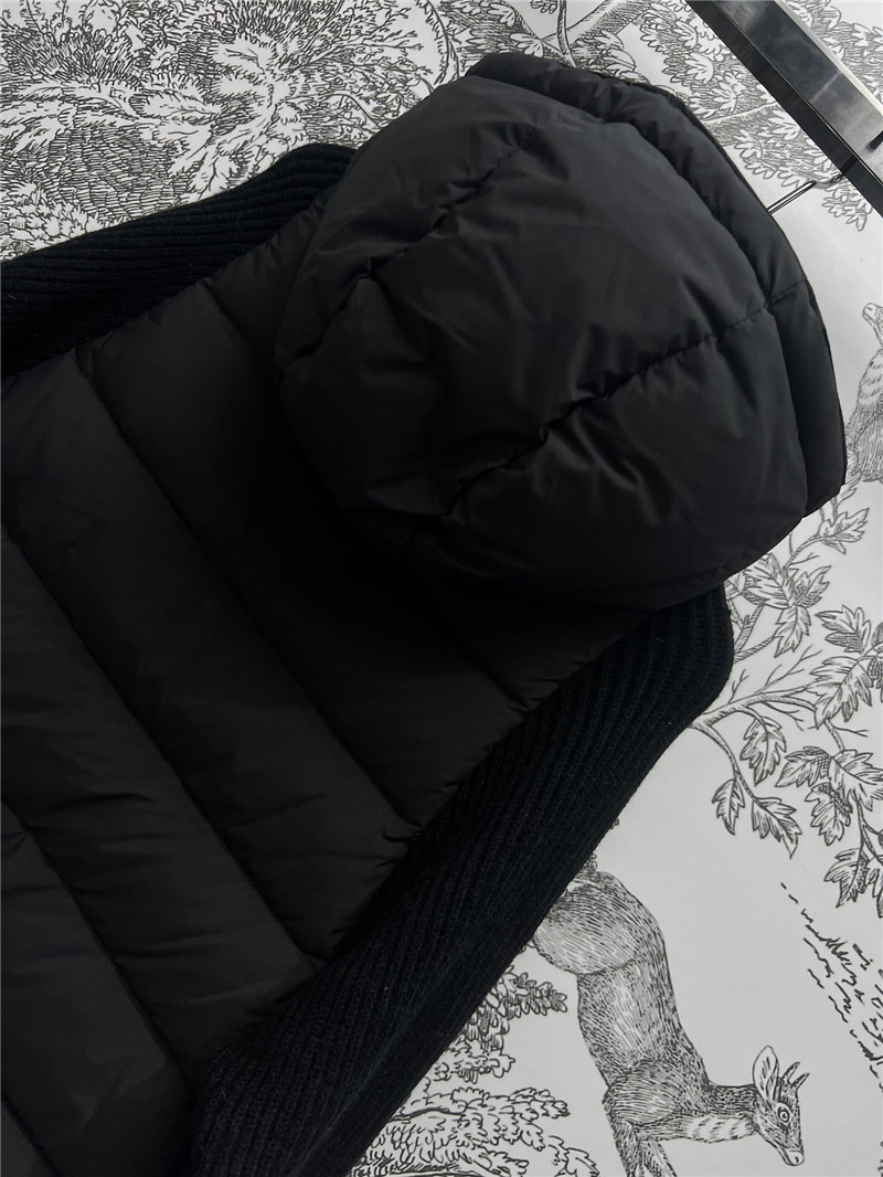BC long-sleeved knitted down jacket
