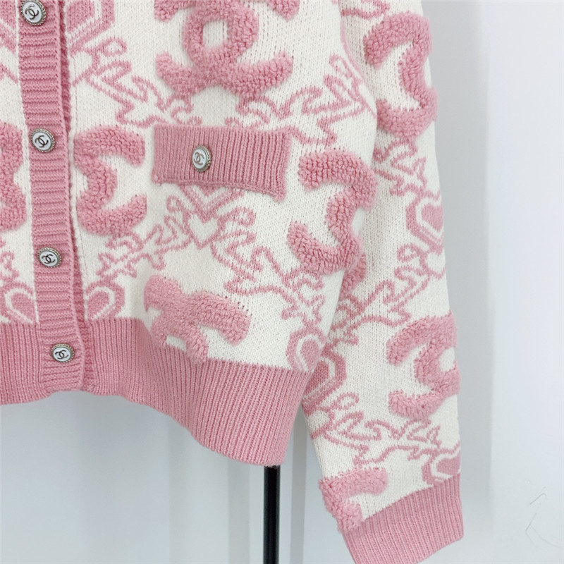 Ch**el crew neck long sleeve cardigan