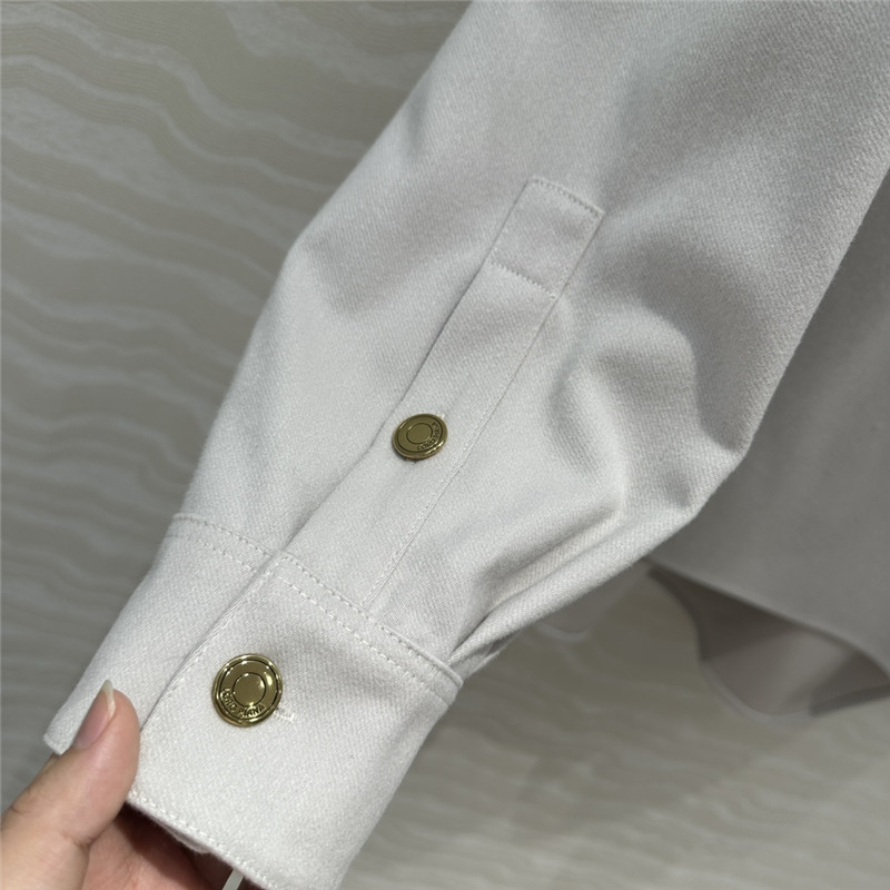 L0r0 P1ana stand collar long sleeve shirt