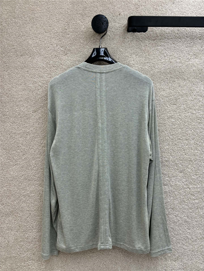 b0tt*ga Ven*ta grey tencel crewneck long sleeve top