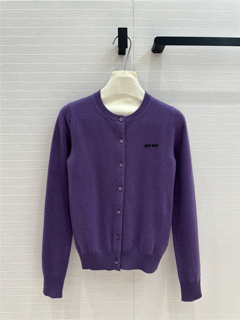 M1um1u cashmere cardigan jacket
