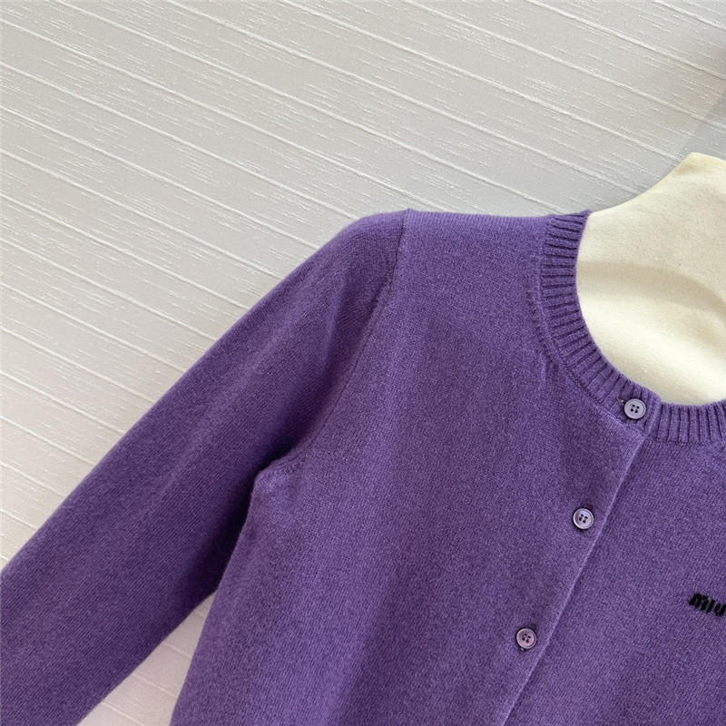 M1um1u cashmere cardigan jacket
