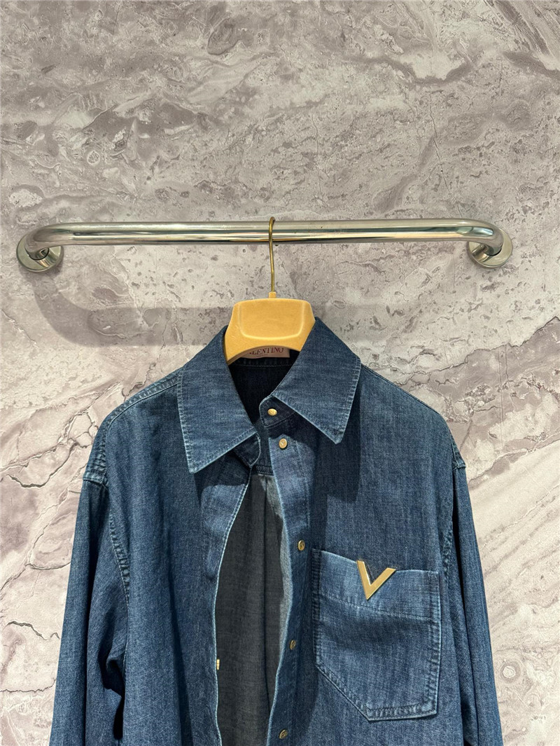 Va1e*ntin0 v denim shirt