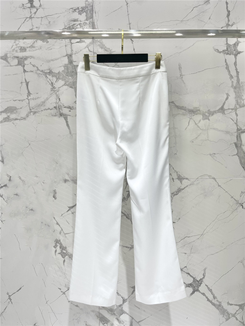 Ch**el high waist chiffon flared trousers