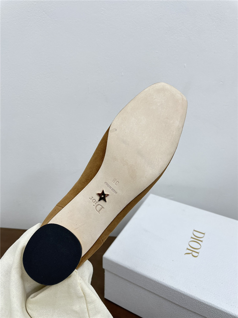 D10r icon 40mm brown suede ankle boots