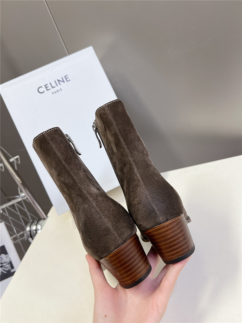 Ce1i*e bronze suede western boots