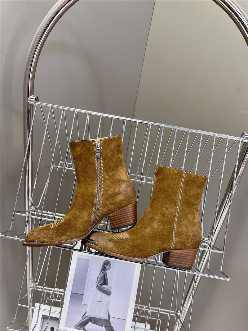 Ce1i*e brown suede western boots