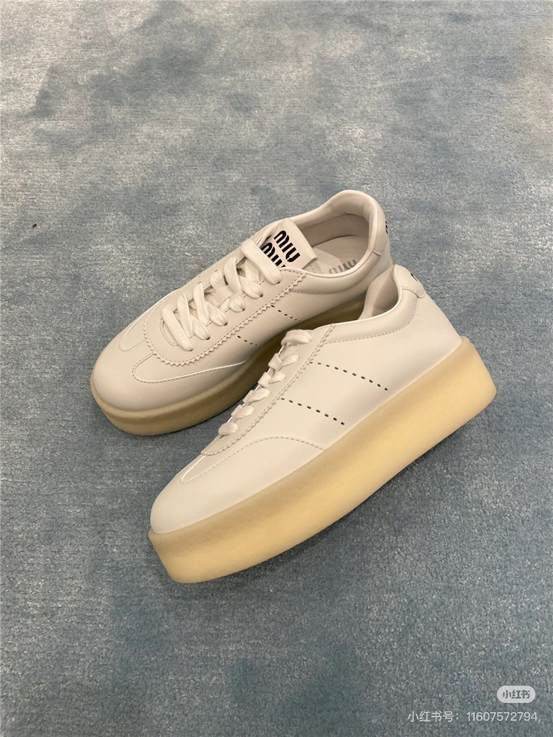 Miu Miu Women’s Low Top Platform Sneakers