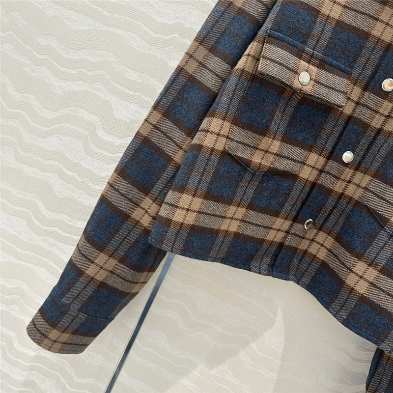 Pra*a preppy cropped shirt