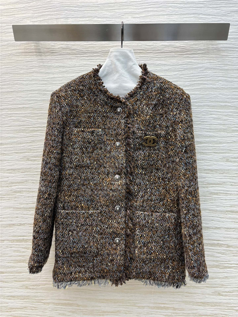 Ch**el wool tweed coat