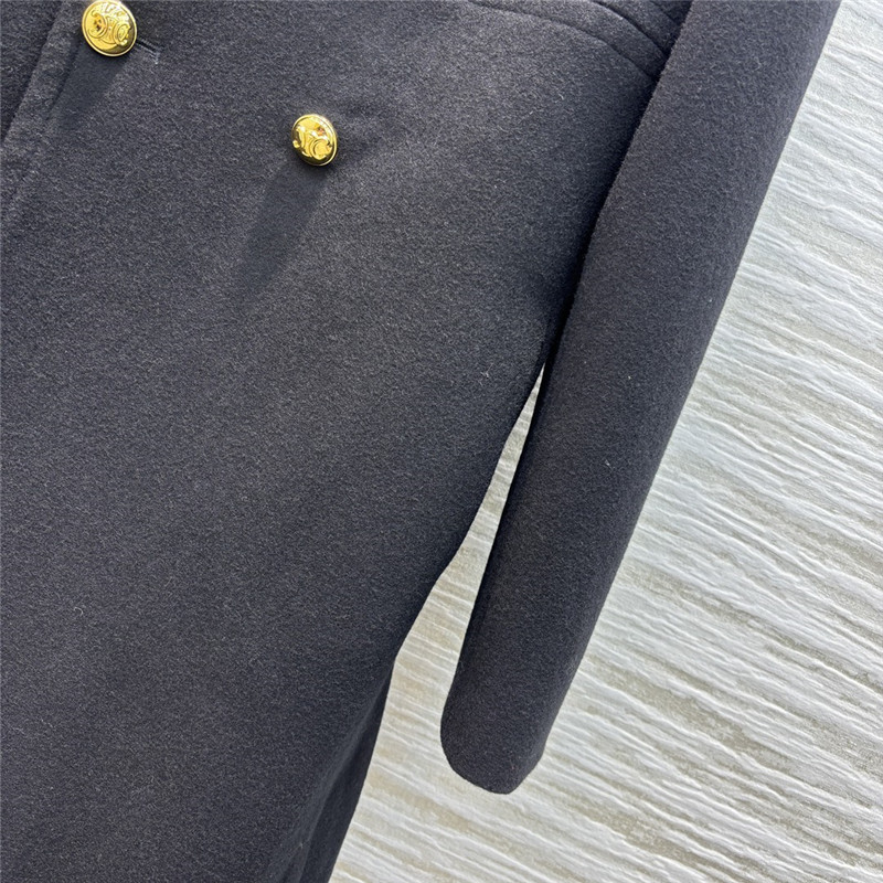 Ce1i*e double breasted wool coat