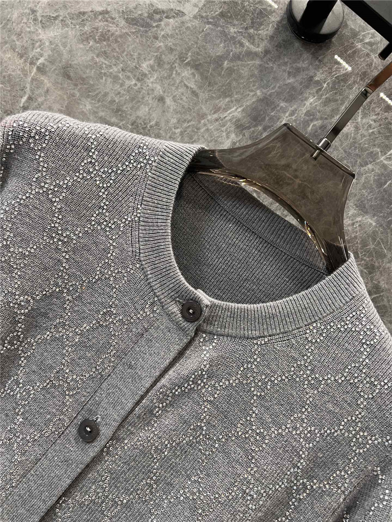 Gvc*1 gg rhinestone cardigan grey