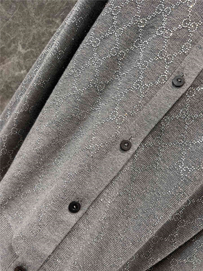Gvc*1 gg rhinestone cardigan grey